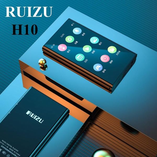 

& mp4 players original ruizu h10 metal mp3 player bt 5.0 with 3.8inch full touch screen music support fm radio recording video