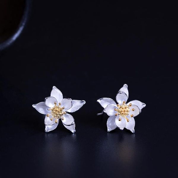 

dangle & chandelier vla 925 silver antique design lotus earrings women's temperament enchanting fashion personality jewelry wholesale