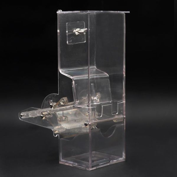 

other bird supplies feeder tool automatic acrylic parrot food container cage for parakeet canary cockatiel feeding device