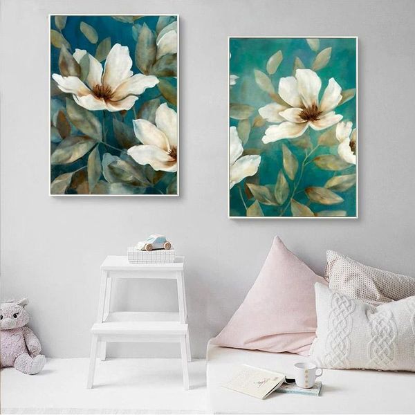 

chenistory 2 pc diy oil painting by numbers for adults lotus flower picture by number handmade unique gift home decoration art