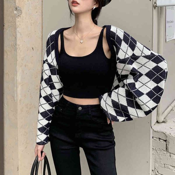 

women's blouses & shirts autumn and winter losango sweater xale + versatile vest super thin stretcher pants 3 joint parts 68zm, White