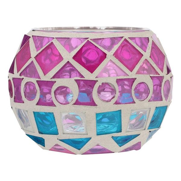 

candle holders mosaic holder colorful glass table candlestick household decoration