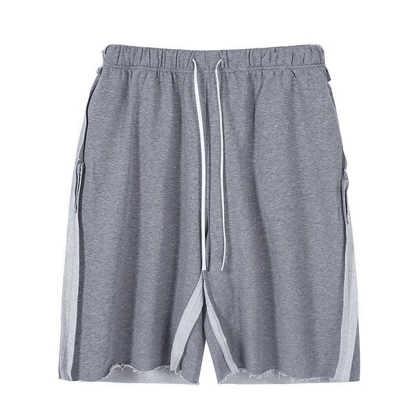 

men's shorts men street wear hip hop short pants anti car side loose sports high capris trousers for man, White;black