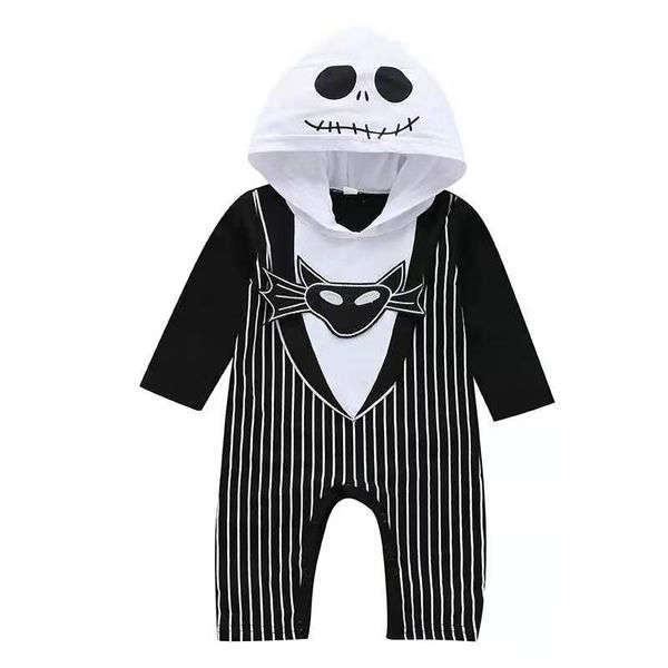 

jumpsuits baby boys halloween romper born cotton striped hooded jumpsuit 6m-3years bat long sleeve full spring & autumn pullover, Blue