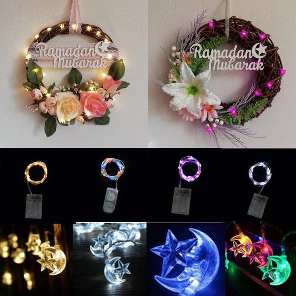 

moon star string light led fairy lights ramadan decoration room curtain garland for eid mubarak muslim islamic ramadan party