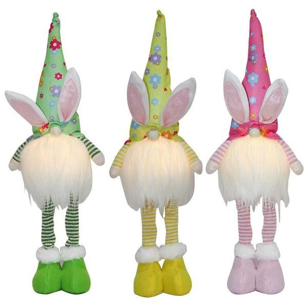 

easter glow gnome decoration easter faceless doll dwarf illuminate