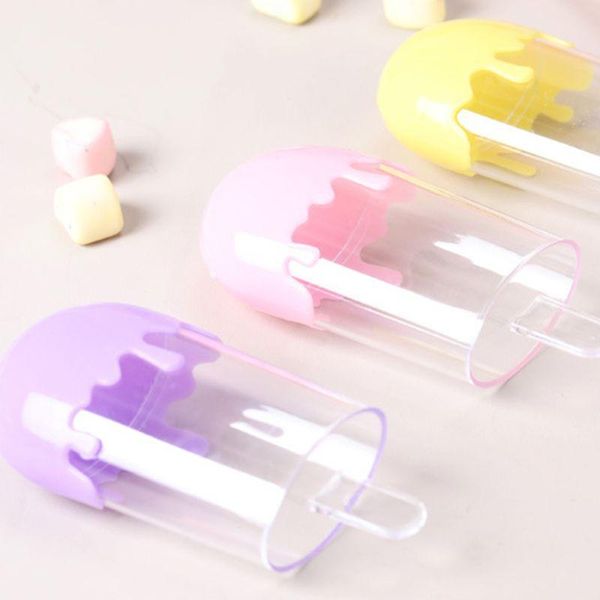 

gift wrap 12pcs ice cream shape candy box plastic case transparent container