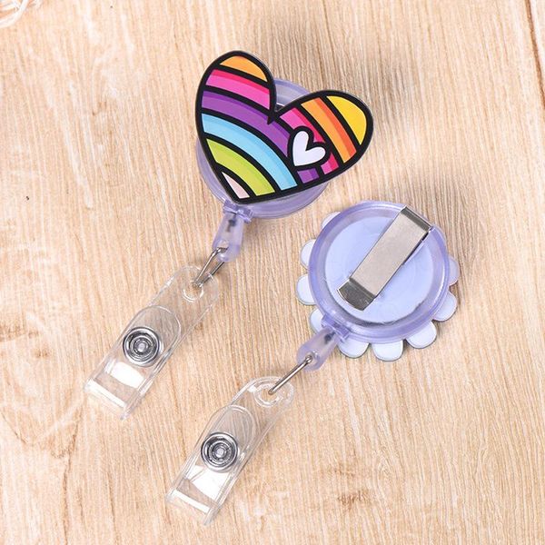 

card holders 1 pc name candy colors pu plastic bank bus id bags identity badge women cute pattern, Brown;gray