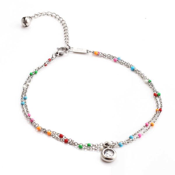 

beach colorful double-layer ankl for women, Red;blue