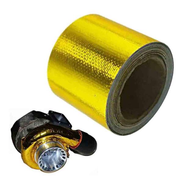 

car organizer 15ft gold intake heat reflective tape wrap high temperature 5m
