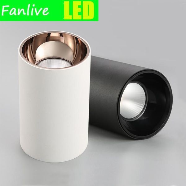 

downlights 10pcs arrival surface mounted led downlight cob 5w 7w 10w 15w ac110v 220v spot light anti glare ceiling lamp