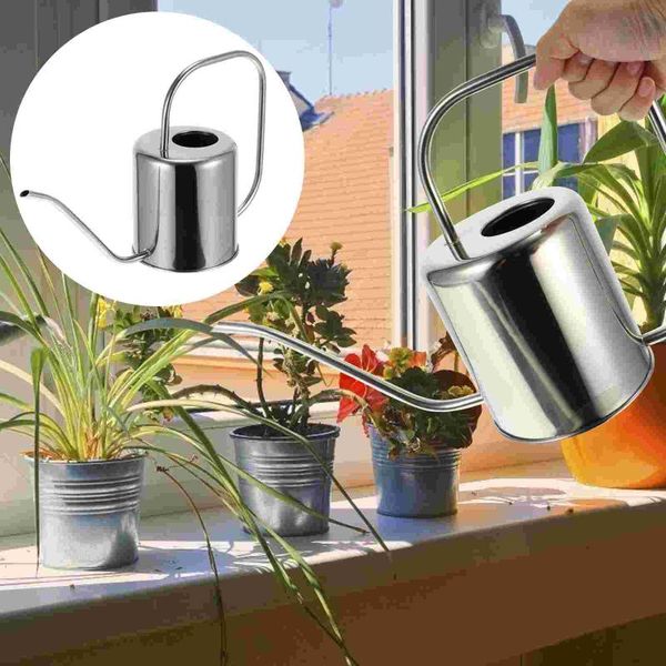 

watering equipments 1.5l garden can pot stainless steel long spout