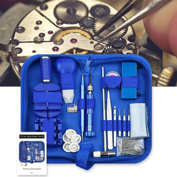 

professional hand tool sets 172pcs watchmaker watch repair tools set link pin remover opener spring screwdriver parts