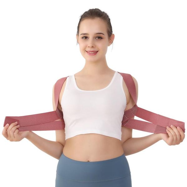 

back support posture corrector shoulder belt rectify straighten correction men women adjustable, Black;blue