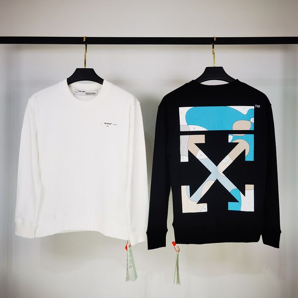

chaopai autumn winter new ocean theme series loose casual round neck men's and women's sweater, Black