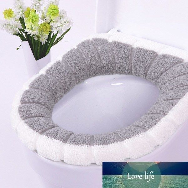 Hot Mix Colori Confortevole Velluto Corallo Bagno Coprisedile Lavabile Closestool Modello zucca standard Cuscino morbido