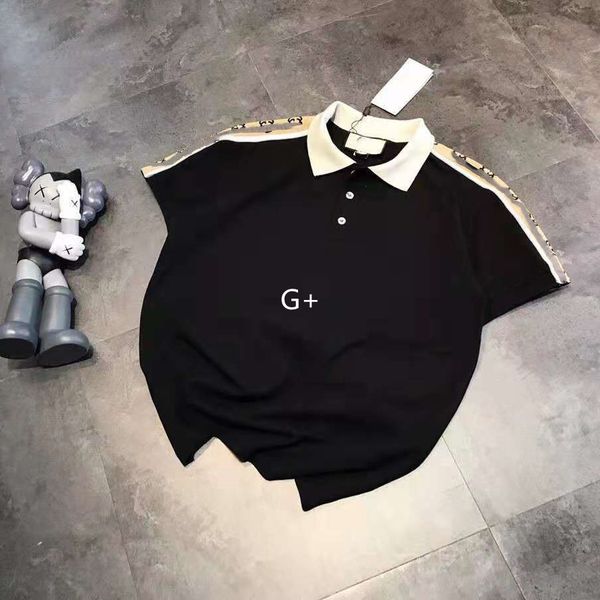 

design clothing spring summer 2021 new + reflective ribbon polo men's and women's casual loose korean 042601, White