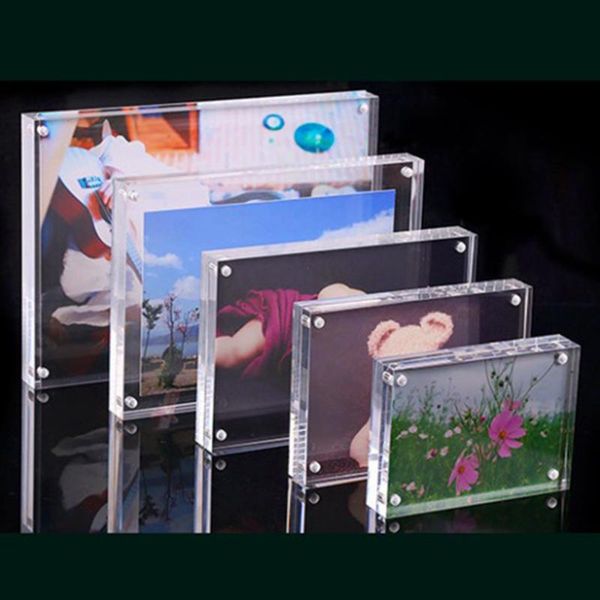

frames magnetic transparent acrylic picture po frame poster display stand holder table sign price tag label paper promotion
