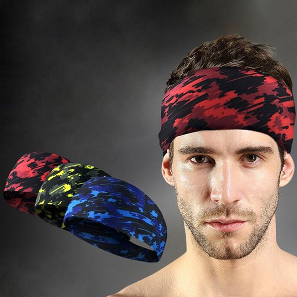 

outdoor sport headband anti-sweat breathable tennis fitness running head men & women overgrip bandage quick-dry sweatband new, Yellow;black