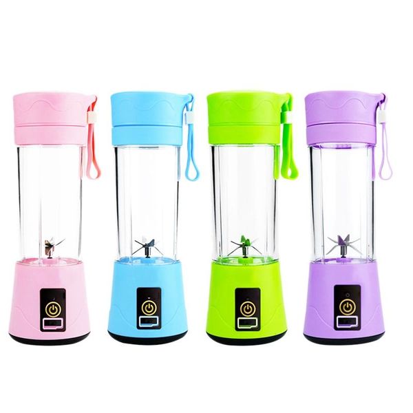

380ml portable juicer usb rechargeable 6 blades juicer smoothie blender machine mixer mini juice cup
