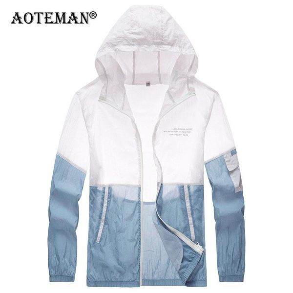 

men's jackets men jacket summer hooded coats sun protection windbreaker thin breathable casual outdoor sports male outwear lm027, Black;brown