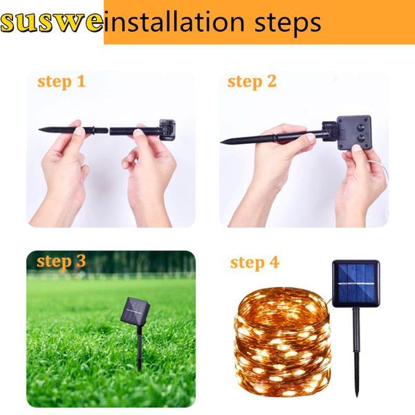 

solar lamps led light outdoor waterproof lights for garden decoration lamp diy powered patio year