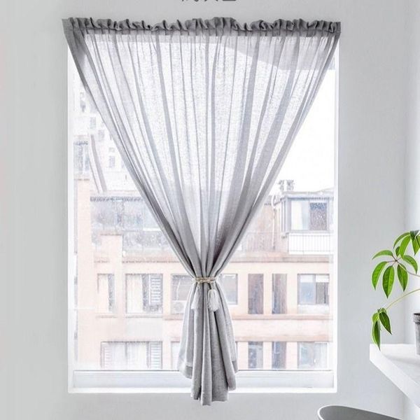 

curtain & drapes white bay window balcony gauze living room curtains for kitchen tulle bedroom