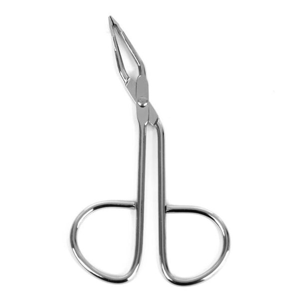 

eyebrow tools & stencils stainless steel scissors shaped clip (silver)