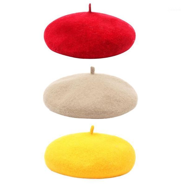 

british style fleece berets painter beanie caps artist warm wool winter hat elegant bonnet for women men, Blue;gray