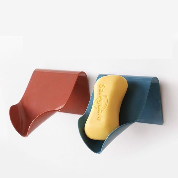 

soap dishes 1pcs dish bathroom holder box storage plate drainage shower supplies drilling wall shelf bath tray accessories tools