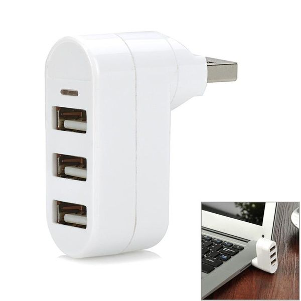

hubs 3 ports usb 2.0 mini rotatable splitter adapter hub