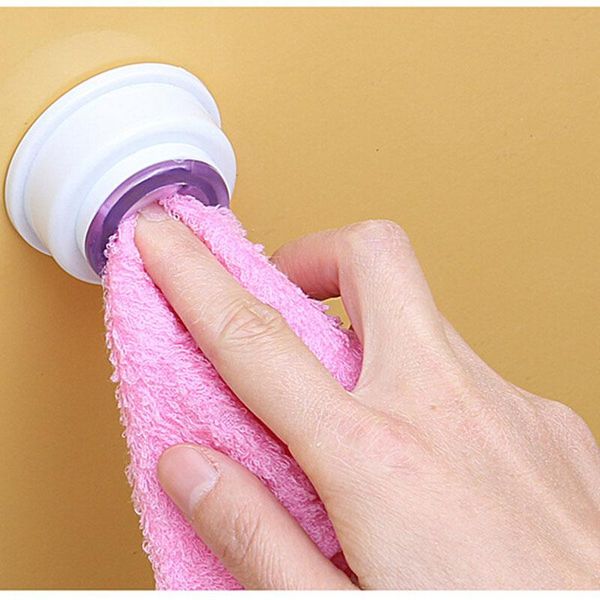 

hooks & rails 1pc bathroom kitchen wall shelf wash cloth clip holder storage rack bath room hand towel supplies
