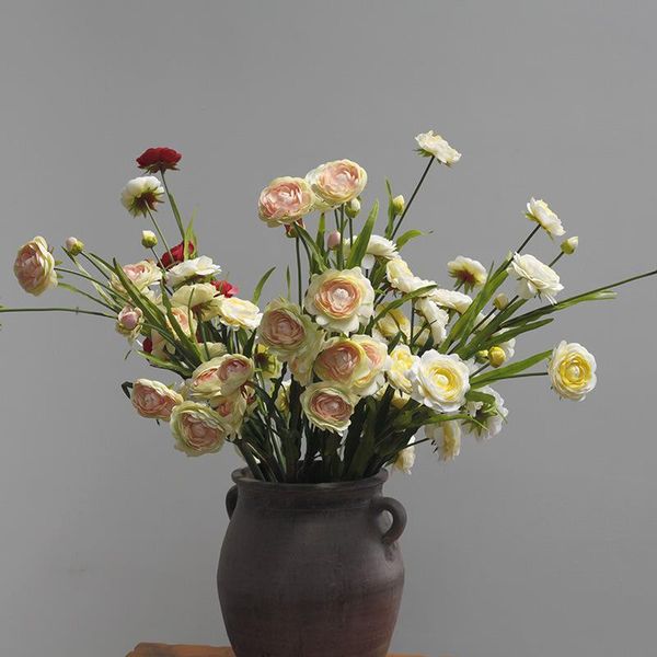 

decorative flowers & wreaths artificial flower silk 5 heads hydrangea for home wedding living room table garden decor fake valentine gifts