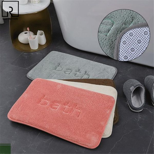 

bath mats microfiber bathroom carpet living room rugs furry doormat super absorbent floor mat toilet shower products for home