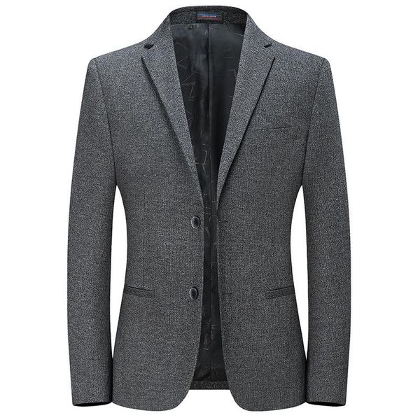 

men's suits & blazers men business casual autumn slim fit suit coats fashion brand male knitting solid color coat, White;black