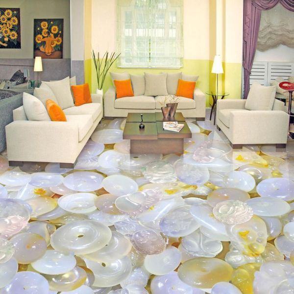 

wallpapers [self-adhesive] 3d white jade 1921 floor wallpaper mural wall print decal murals