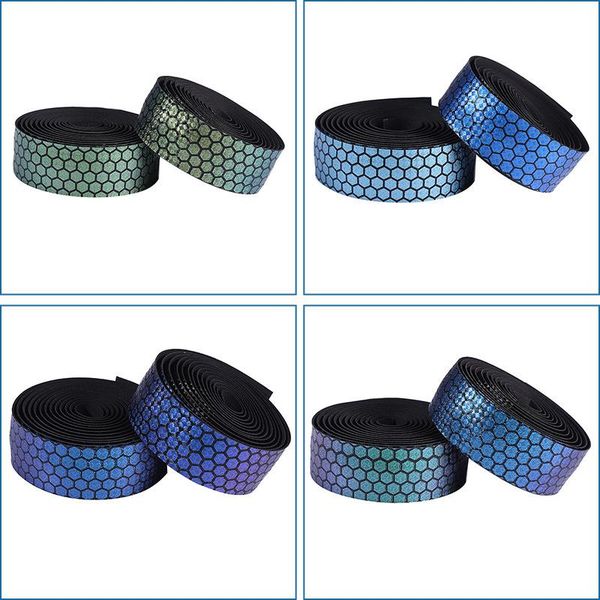 

bike handlebars &components 2pcs bicycle handlebar tape absorb sweat eva cycling ribbon for road strap non-slip mtb absorption reflect