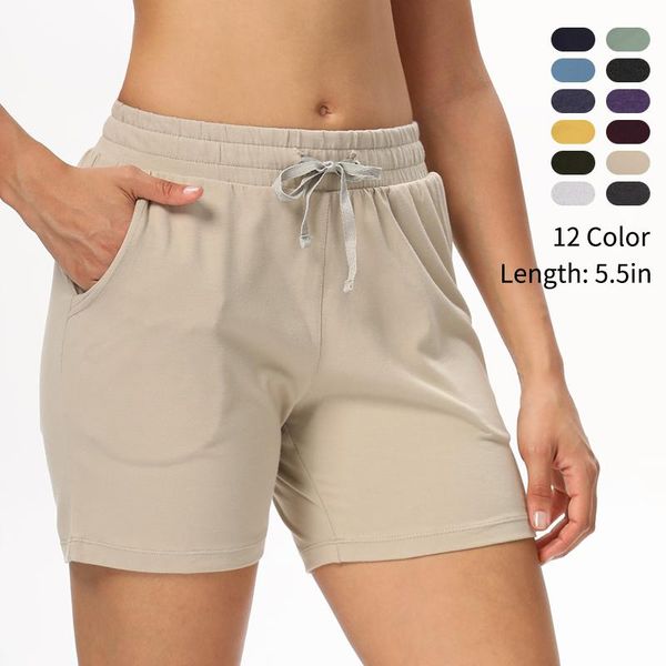 

running shorts athletic yoga for women - women's workout active lounge bermuda with pockets gym pants female, Black;blue