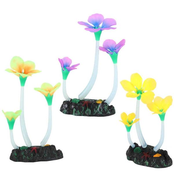 

decorations artificial glowing coral aquarium plants lifelike for fish tank