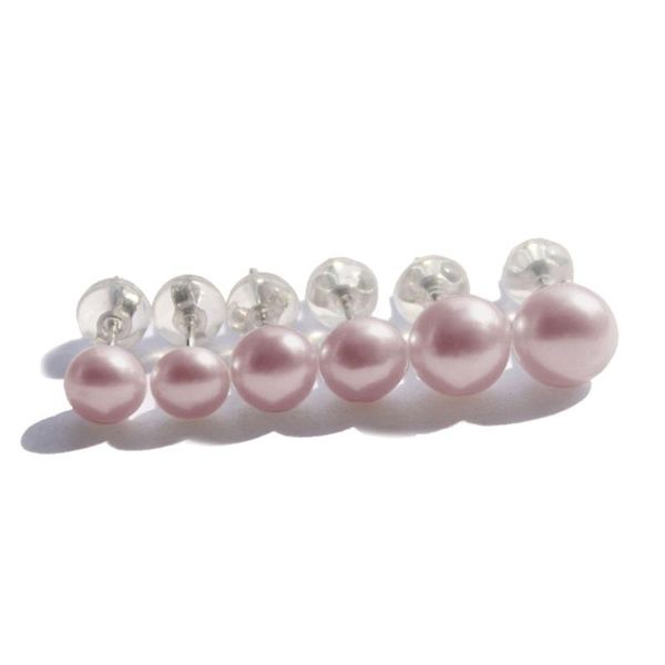 

stud n0he 3 pair 925 sterling silver freshwater pearl earrings kit natural pear studs, Golden;silver