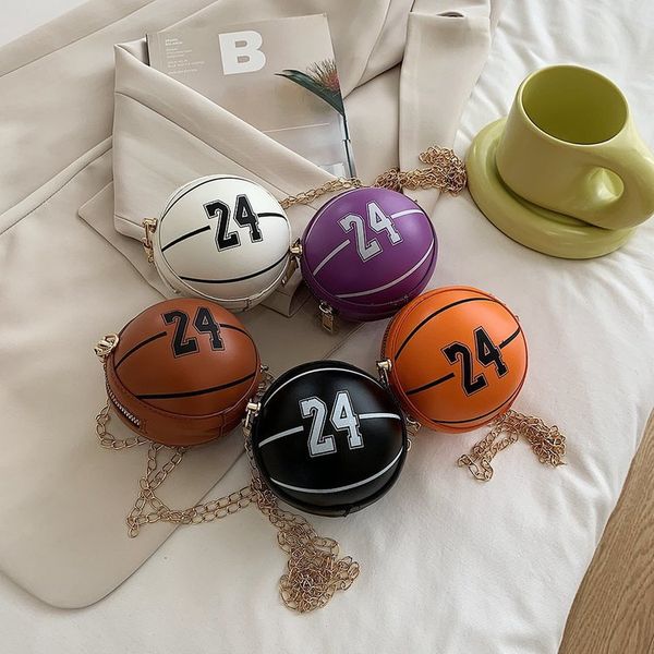 

personalized 2021 mini new bag one-shoulder chain basketball messenger fashion trend children's accessory vkgxr