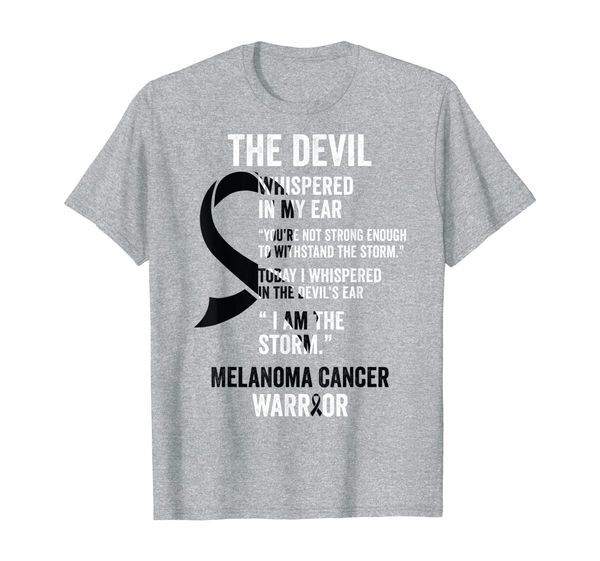 

melanoma cancer awareness ribbon t shirts, White;black