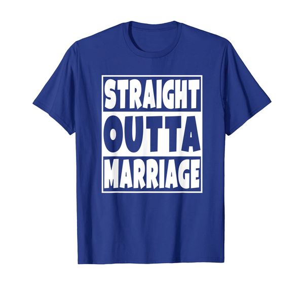 

straight outta marriage t-shirt funny divorce gift, White;black