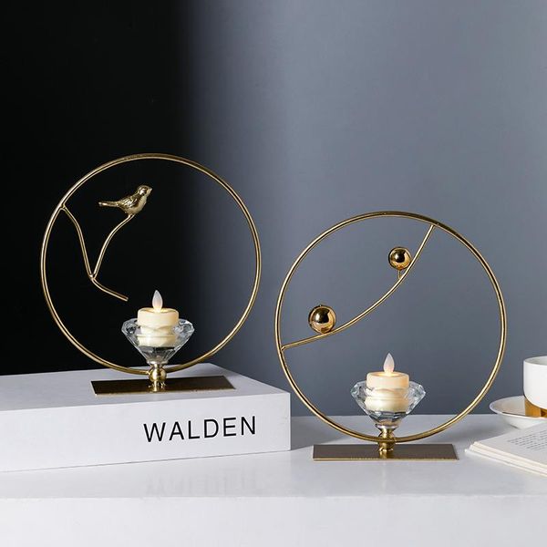 

creative nordic style light luxury candlestick dining table romantic wedding candlelight dinner props ins decorations