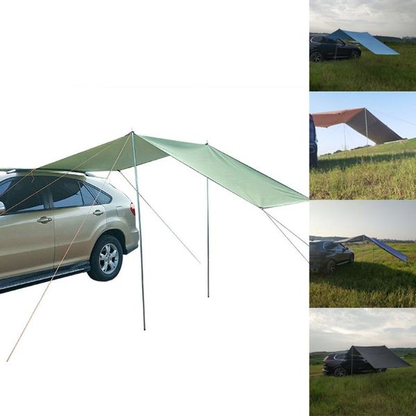 

shade car side awning rooftent set outdoor camping shelter portable waterproof with nails ropes iron bar