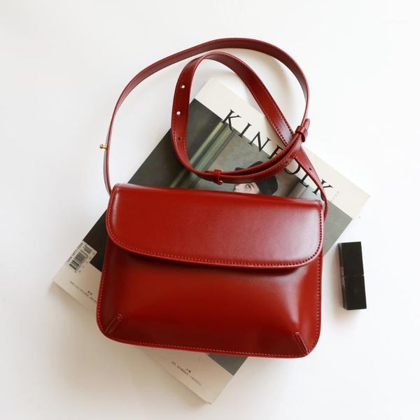 

evening bags 2021 cowhide clamshell multi-compartment fashion tofu bag single shoulder small square female