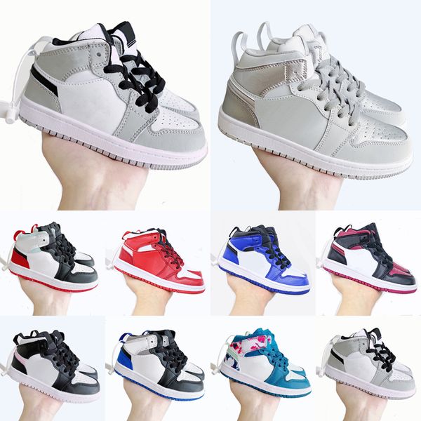

2022 infants 1s 1 toddler kids basketball shoes pine green game royal scotts obsidian chicago bred sneakers multi-color tie-dye size 22-35