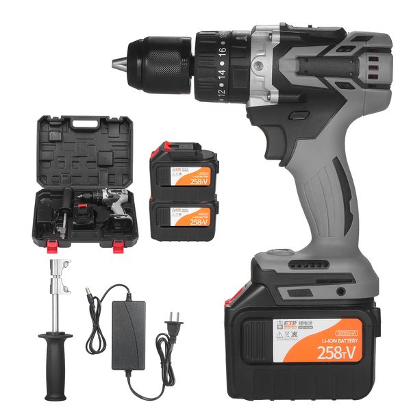 

cordless drill driver 200n.m 1/2in metal keyless chuck 20+3 position 0-1550rmp variable speed impact hammer drill screwdriver