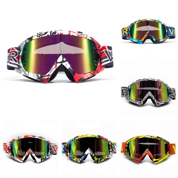 

outdoor eyewear color lens motocross goggles ski snow skate glasses helmet eyewears cycling sunglasses wholesale collapsible for motorcycle