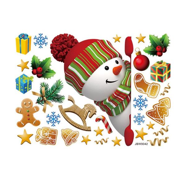 

wall stickers 1pc christmas sticker snowman pattern festival decal decor